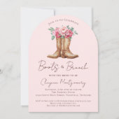Invitation Bottes de cow-boy occidentales et brunch pour une  (Devant)