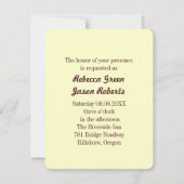 Invitation Bottes de cow-boy rustiques mariage western campag (Dos)