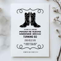 Bottes de cow-boy simples modernes pour la fête d'