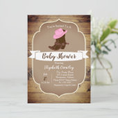 Invitation Bottes de cowgirl occidentales rustiques branchées (Debout devant)