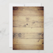 Invitation Bottes de cowgirl occidentales rustiques branchées (Dos)