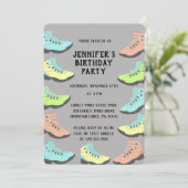 Invitation Bottes de randonnée de couleur pastel personnalisé (Debout devant)