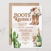 Invitation Bottes de saumons boho de l'Ouest et Fête des mari (Devant / Derrière)