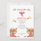 Invitation Bottes d'invitation Red Fall (Devant)