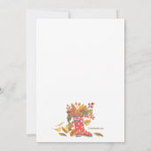 Invitation Bottes d'invitation Red Fall (Dos)