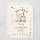 Invitation Bottes d'ivoire mexicaines et Fête des mariées de  (Devant)