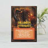 Invitation Bottes enrobées d'Halloween (Debout devant)