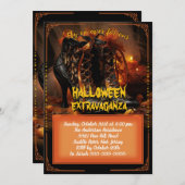 Invitation Bottes enrobées d'Halloween (Devant / Derrière)