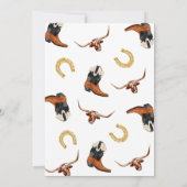 Invitation Bottes et bulles de la Fête des mariées occidental (Dos)