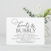 Invitation Bottes et bulles, Mariée à être, Fête des mariées (Debout devant)