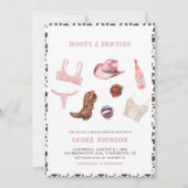 Invitation Bottes et culottes Fête des mariées occidentale (Devant)