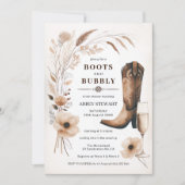 Invitation Bottes Et Fête des mariées Bubbly (Devant)
