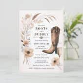 Invitation Bottes Et Fête des mariées Bubbly (Debout devant)