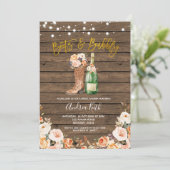 Invitation Bottes et Fête des mariées Bubbly (Debout devant)