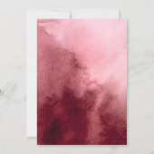 Invitation Bottes et Fête des mariées Bubbly Rouge Floral Oue (Dos)