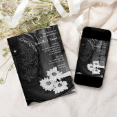 Invitation Bottes et marguerites rustiques de Cowboy Mariage