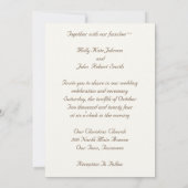 Invitation Bottes nuptiales avec le souffle du bébé (Dos)