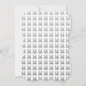 Invitation Bottes Posada Calavera et Crâne (Dos)