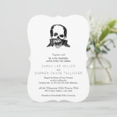 Invitation Bottes Posada Calavera et Crâne (Debout devant)