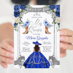 Invitation Bottes Princess Silver Navy Charra Mis Quince 2<br><div class="desc">Princess Silver Navy Bottes Charra Mis Quince 2 Invitation Mis Quince Anos,  15e anniversaire, </div>