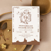 Invitation Bottes Rustique Western Ranch