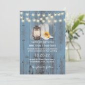 Invitation Bottes rustiques de tournesol et Mariage occidenta (Debout devant)