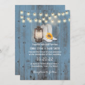 Invitation Bottes rustiques de tournesol et Mariage occidenta (Devant / Derrière)