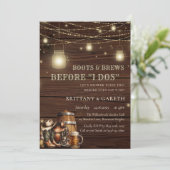 Invitation Bottes rustiques et bières avant les lendemains de (Debout devant)