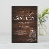 Invitation Bottes Rustiques Et Feux De Joie Anniversaire Swee (Debout devant)