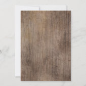 Invitation Bottes rustiques et paillettes pour une fête préna (Dos)