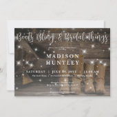 Invitation Bottes rustiques Western Cowboy pour deux Fêtes de (Devant)