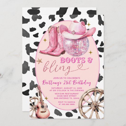 Invitation Bottes spatiales et vilebrequin 30e anniversaire (Devant / Derrière)