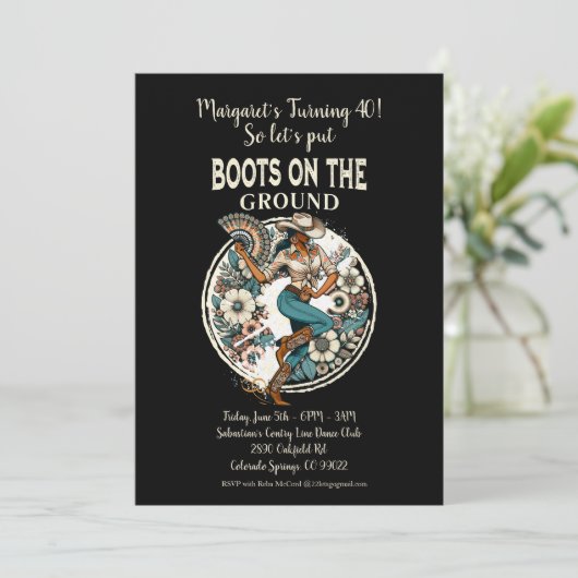 Invitation Bottes Sur Le Terrain (Debout devant)