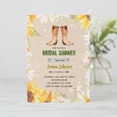 Invitation bottes tournesol (Debout devant)