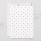 Invitation Bouche | Aquarelle bébé fille douche (Dos)