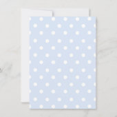 Invitation Bouche | Aquarelle bébé garçon douche (Dos)