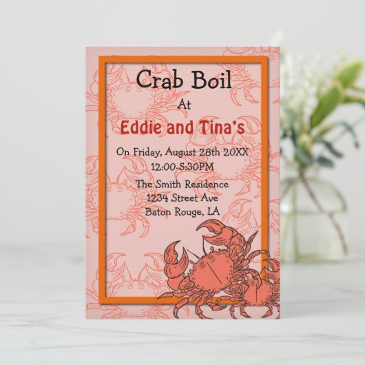 Invitation Bouche de crabe du Sud (Debout devant)