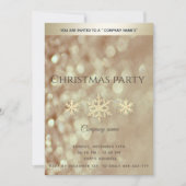 Invitation Bouche d'or fêtes de Noël d'entreprise (Devant)