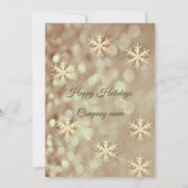 Invitation Bouche d'or fêtes de Noël d'entreprise (Dos)