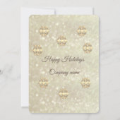 Invitation Bouche d'or luxe entreprise fête de Noël (Dos)