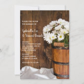 Invitation Bouche en bois et marmites blanches Mariage de la  (Devant)