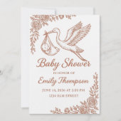 Invitation Bouche Whimsical & Floral Rustic (Devant)
