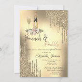 Invitation Bouches de champagne Brunch & Fête des mariées Bub (Devant)