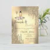 Invitation Bouches de champagne Brunch & Fête des mariées Bub (Debout devant)