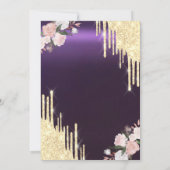 Invitation Bouches d'or Brunch & Bubbly Fête des mariées viol (Dos)