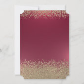 Invitation Bouchon de diplôme d'or, Diamants Graduation rouge (Dos)