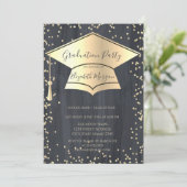 Invitation Bouchon de diplôme d'or, Diamètre de cadre (Debout devant)