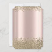 Invitation Bouchon de graduation d'or, Diamètre Rose de gradu (Dos)