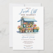 Invitation Boucle de Fête des mariées Rustique frais hors du  (Devant)