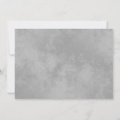 Invitation Boucles d'argent Élégante Fête des mariées gris et (Dos)